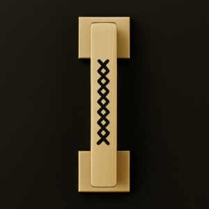 Premium Brass Door Handle – Geometric Series