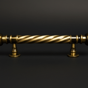Antique Styled Twisted Brass Door Handle – Classic Series